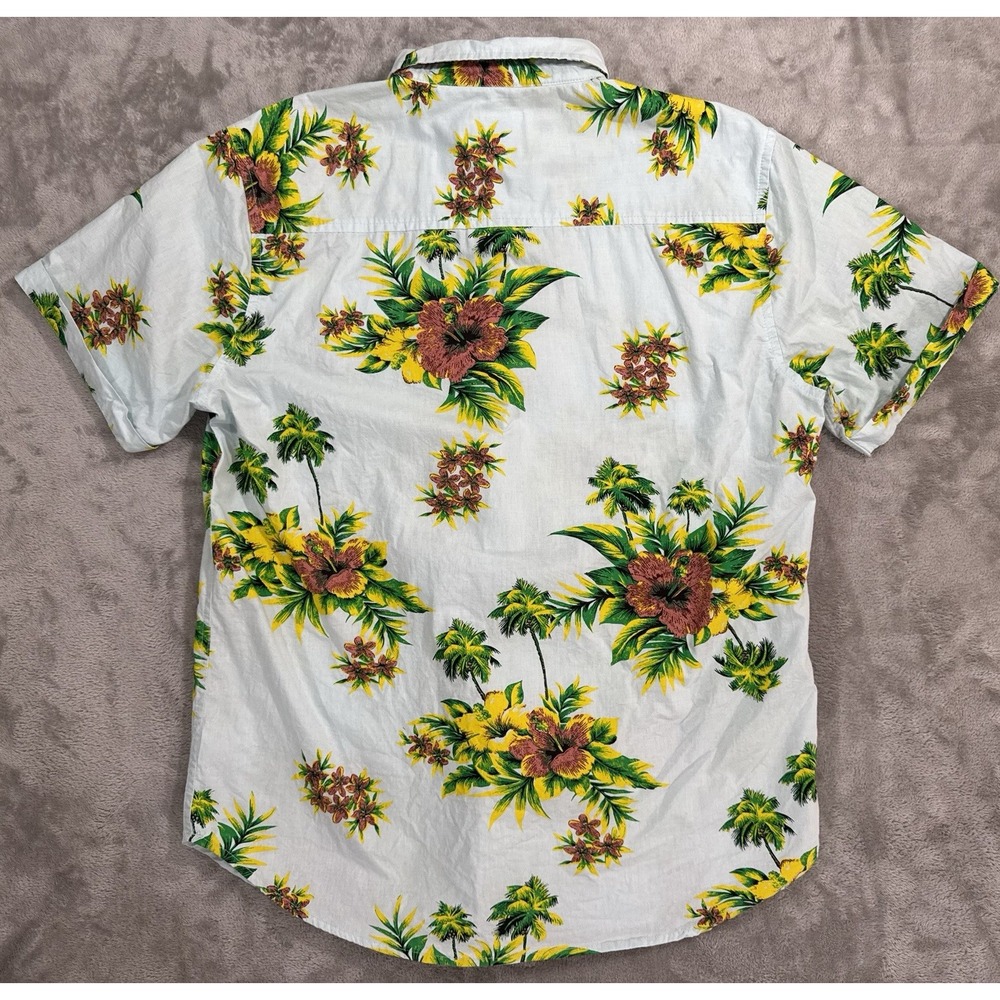 One Resolution Clothing Shirt Mens L Button Up Chest Pocket Hawaiian Tropical‎ - Picture 2 of 15